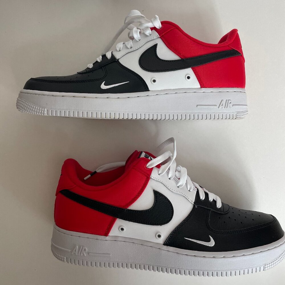NWT Nike Air Force 1 ’07 LV8 Black Toe 823511-603 Men’s Size 11.5